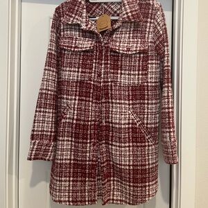 Shacket - Ruby/Maroon color